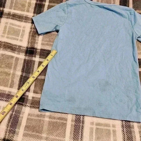 Childrens Place 5t blue 100% cotton shark shirt - Picture 5 of 9